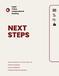 ROAR Next Steps guide cover
